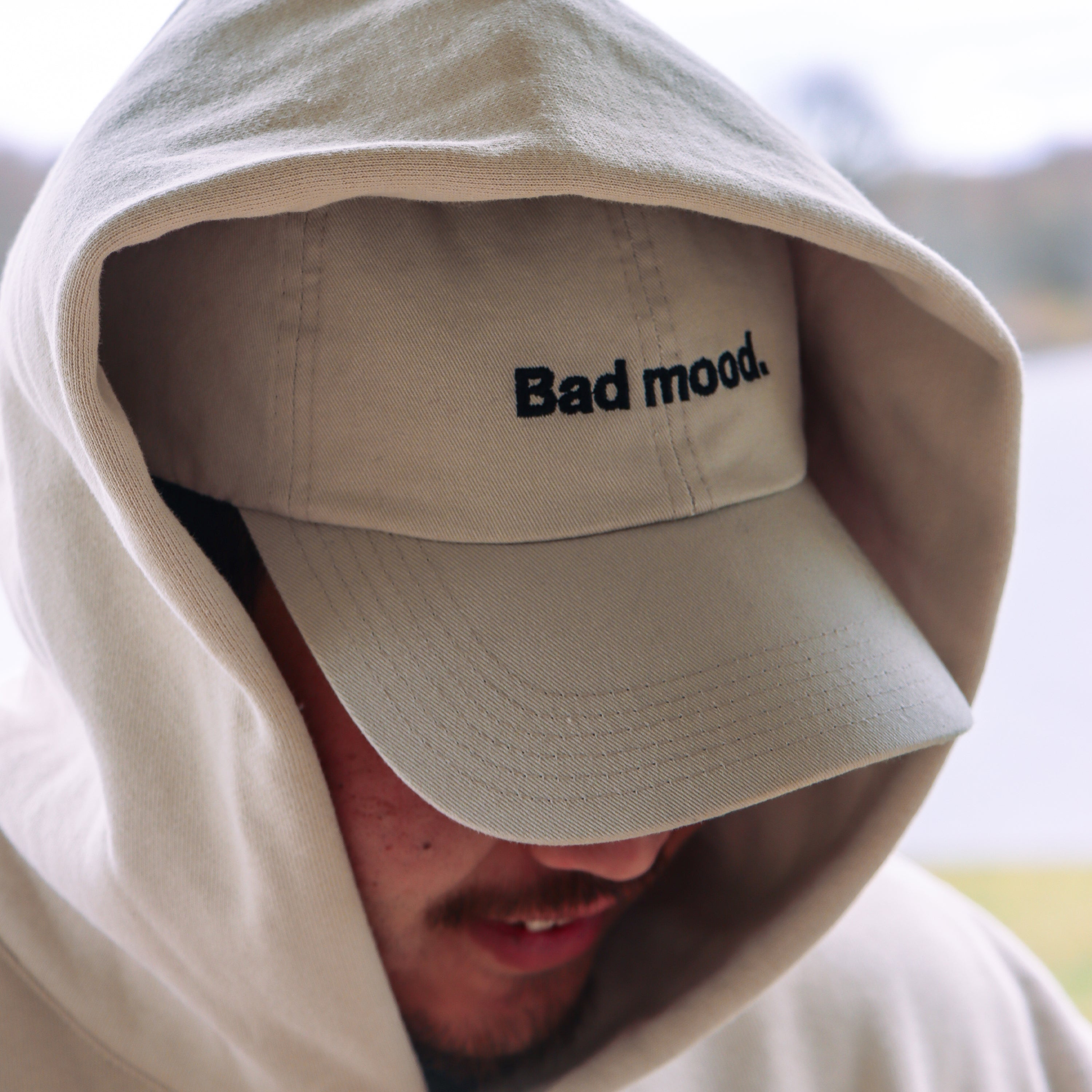 Bad Mood Dad Hat - Stone